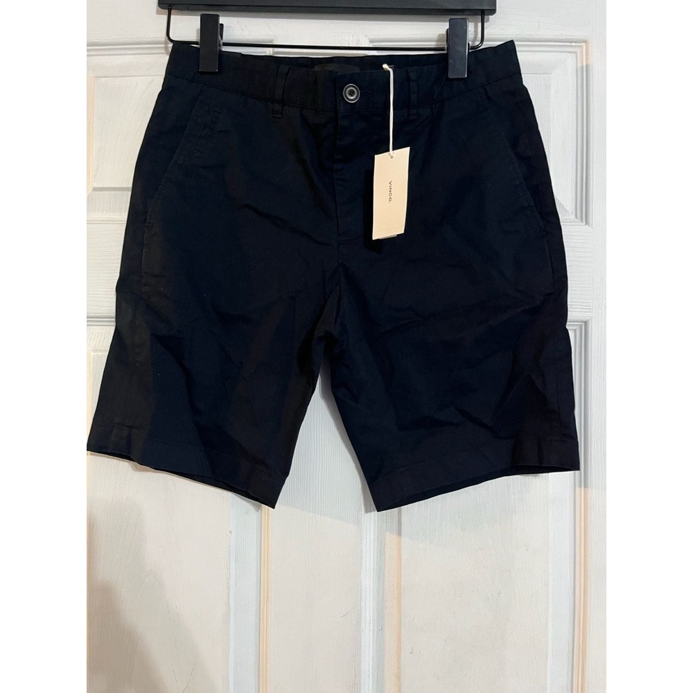 Vince Griffith Slim Fit Chino ShortsBlack Cotton Mens 30 NWT